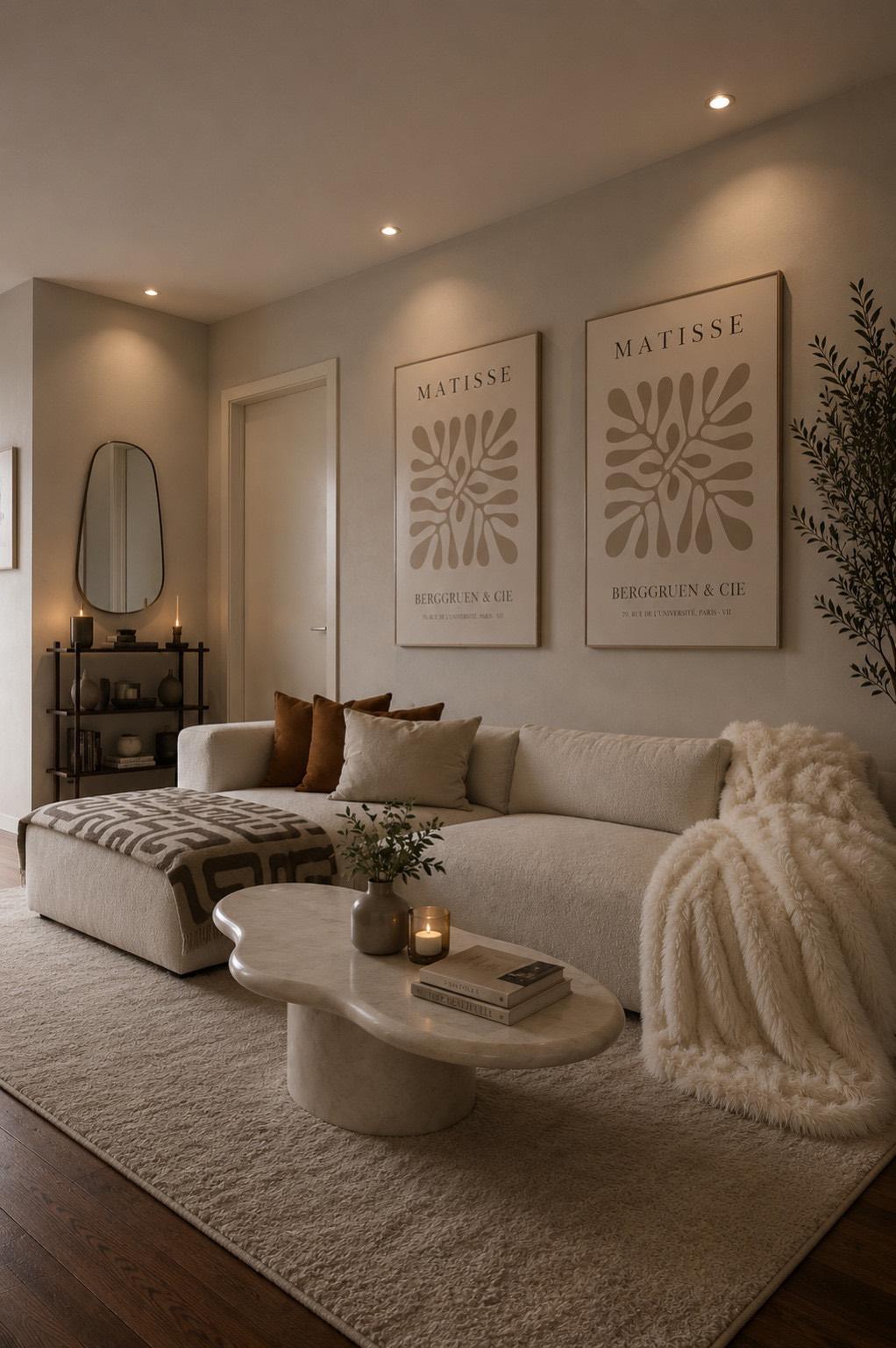 Sfeerbeeld van het interieur in penthouse Rijswijk